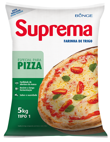 Farinha de Trigo Suprema para Pizza - 5kg - Plástico