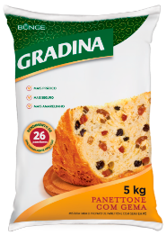 Pré Mistura Gradina Panettone com Gema - 5kg